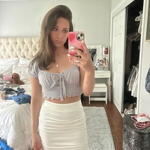 Pacsun Purple Women's Ruched Top